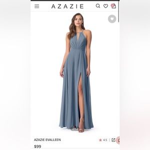 Azazie Bridesmaid Dress, Color: Twilight, Size 6, Style: Evaleen